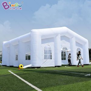 Gratis Express 10x10x5MH (33x33x16.4ft) Witte kleur Gaint opblaasbare tent Advertentie -evenementen Blaad feesttentjes op sporten
