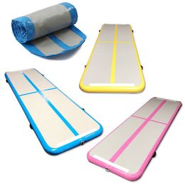 Gratis verzending Gratis pomp Infatable Gymnastiek Topkwaliteit Drop Stitch-materiaal Air Track Mat voor training thuisgebruik Luchtvloer voor mensen