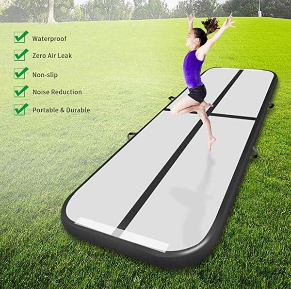 ¡Bomba gratis! ¡Promoción! Pista de aire inflable para gimnasia de 6x1x0,2 m, colchoneta para gimnasio, AirTrack a la venta