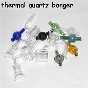 Pipes à fumer Quartz Thermal Core Reactor Bangers Evan Shore Banger nail 10mm 14mm 18mm Double Tube Nails pour plates-formes pétrolières bong