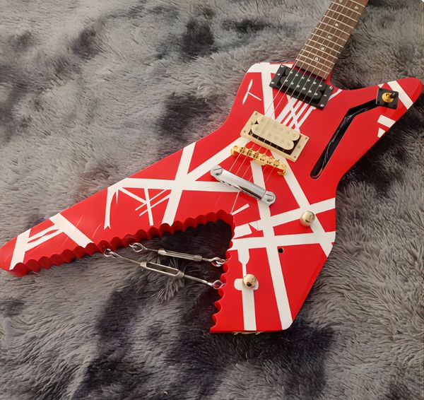 Randy Rhoads Signature Flying V Duplex Vibrato Guitare électrique Polka Dot Top Top