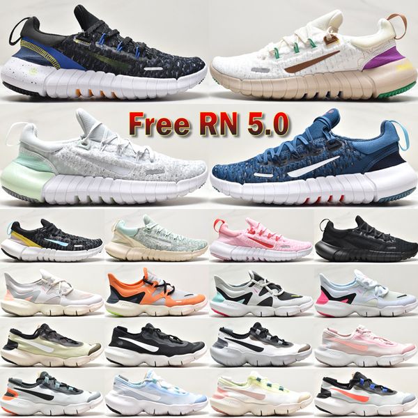 Free RN 5.0 2020 Hommes Femmes Chaussures De Course Classique Run 5s Designer Moving Company Valériane Bleu Gris Brouillard Valériane Bleu Sports De Plein Air Baskets Taille 36-45