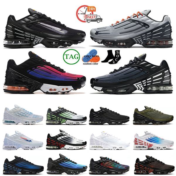 Free Run Tn Classic Plus 3 Chaussures de course Sports de plein air OG Coussin 25e anniversaire Utilitaire Noir Blanc Laser Bleu Olive Hommes Femmes Tuned Walking Sneakers DHgate