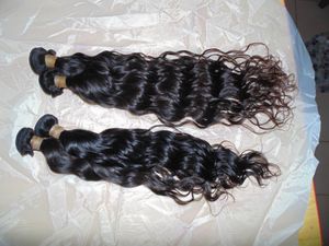 Gratis Shedings Franse krul Pixie Golven 4 Bundels / veel 100% 12A Birmese Virgin Raw Hairs Bouncy Weave