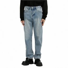 Livraison gratuite 2021 Hommes Quatre Seass Nouveaux jeans droits à taille moyenne en vrac simples pantalons décontractés X0Gg #
