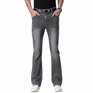 Envío gratis 2022 Verano para hombres Thin Mid High Cintura Micro Flare Jeans Pantalones casuales Fi de alta calidad 58ZA #