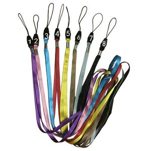 Envío gratis 50 piezas/lote Correa de cuello de cordón de 38 cm para teclas Tarjeta de identificación Teléfono celular Corres de teléfono móvil MP5 MP4 U Flash Disk Strap