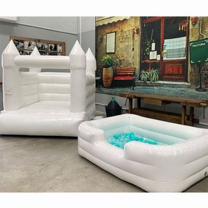 Gratis schip springkasteel bruiloft bounce huis met Kids Ball Pit Baby Balls Pool Foam Zwembaden voor Verjaardagsfeestje Activiteiten Games