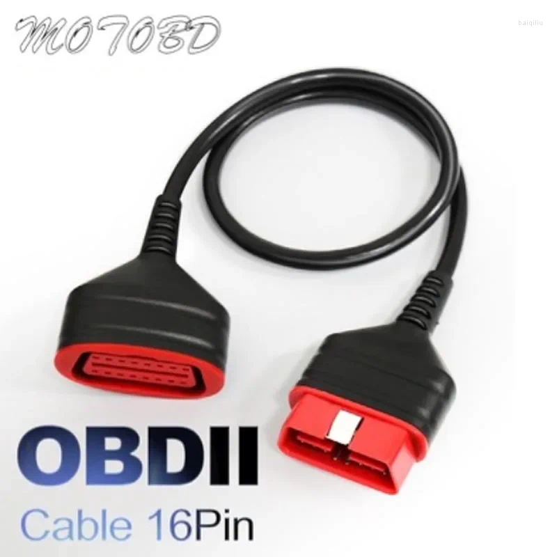 Gratis schip OBD2 Scanner Extension Cable geschikt voor 16 -pins interface connector diagnostische toolsuitbreiding adapter