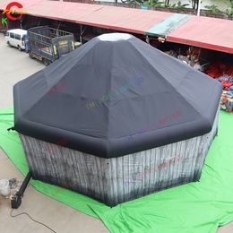 Activités de plein air 10mD (33 pieds) avec souffleur, chapiteau de tente de pub irlandais géant gonflable pour bar de plage avec impression à vendre, livraison gratuite