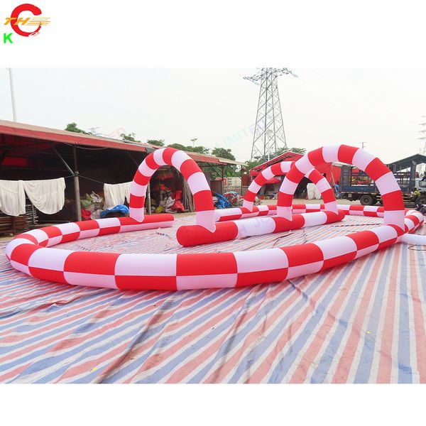 Activités de plein air de bateau libre 15x12m (50x40ft) avec ventilateur petits enfants Didi voiture balançoire voitures gonflables jeu de piste de course jouets à vendre