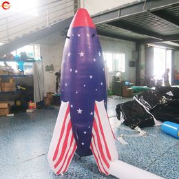 Fusée gonflable géante 2024 pour activités de plein air, ballon à air pour la publicité, livraison gratuite