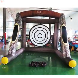 Envío Gratis actividades al aire libre 3mLx3mWx3mH (10x10x10 pies) hacha inflable para lanzar dardos carnaval juego deportivo juguetes a la venta