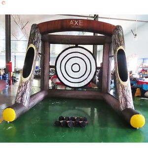 Gratis Schip Outdoor Activiteiten 3mLx3mWx3mH (10x10x10ft) opblaasbare Bijl Gooien Dartbord Carnaval Sport Spel Speelgoed te koop