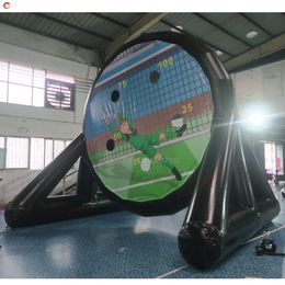 Activités de plein air de bateau libre 5mH (16,5 pieds) avec 6 balles géantes doubles côtés fléchettes de football gonflables jeu de sport de jeu de fléchettes de football à vendre