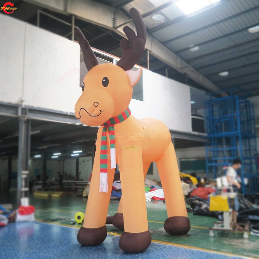 Free Ship Outdoor Activities 8mH (26ft) With blower giant inflatable reindeer for christmas air blow up deer for decoration promotion