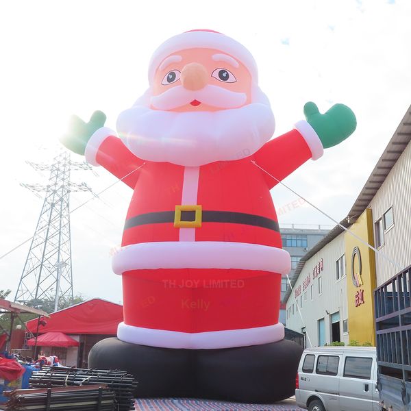 Activités de plein air de bateau gratuit publicité de Noël ballon gonflable géant au sol du père Noël à vendre