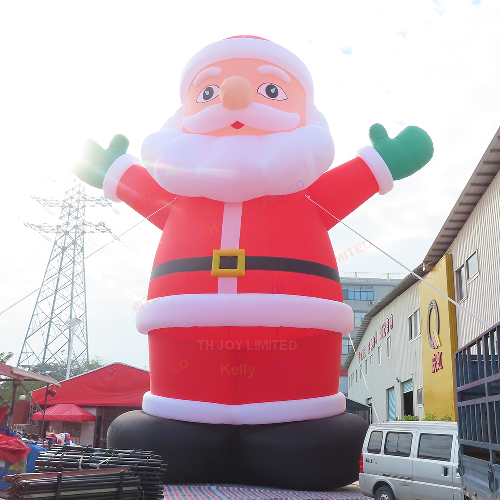 Ücretsiz gemi açık aktiviteleri Noel reklam devi şişme Noel Baba yer balonu satılık