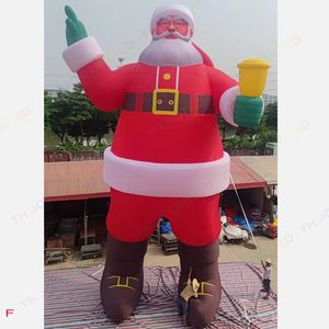 Envío Gratis actividades de juegos al aire libre 12 m 40 pies de alto Papá Noel inflable gigante con luz led decoración navideña Santa