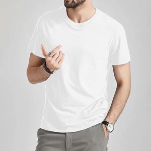 Envío gratis Camisetas Camisetas masculinas Hombres Verano Camiseta corta Mujer Llano Sólido Algodón Blanco Camisetas Top Mujer Camiseta Señora Marca MuLS 240309