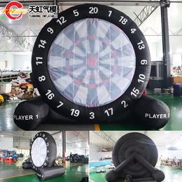 Ship to Door gratuit, nouveau design 4m gonflable Dart Board Carnival Games Football Football Dart Know Down Carnival Game Forging For Party