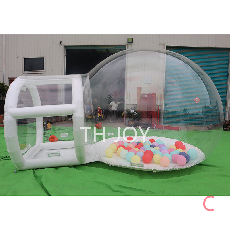 free ship to door outdoor activities 4m 13ft long clear bubble house wedding party inflatable globe camping tent