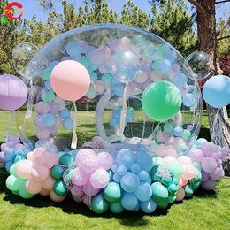 Gratis schip naar deur Outdoor Activiteiten 4m Diameter+1,5 m Tunnel Opblaasbare Bubble House Bubble Tent voor kinderfeestje Home Party winkelcentra of huur