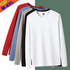 Free Ship TShirts Hommes Femmes Coton Plaine Tees À Manches Longues Solide T-shirts De Base Mâle Femelle Slim Fit Tee Shirt Garçon Fille Plus La Taille 240123