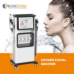 Gratis verzending 7 in 1 hydro dermabrasie Microdermabrasie hydra huid reinigingsmachine Zuurstof Hydro Peeling Facial Machine