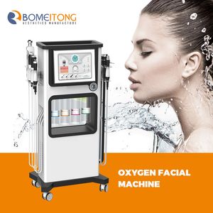 Envoi gratuit 7 en 1 hydro dermabrasion Microdermabrasion hydra machine de nettoyage de la peau Oxygen Hydro Peeling Facial Machine