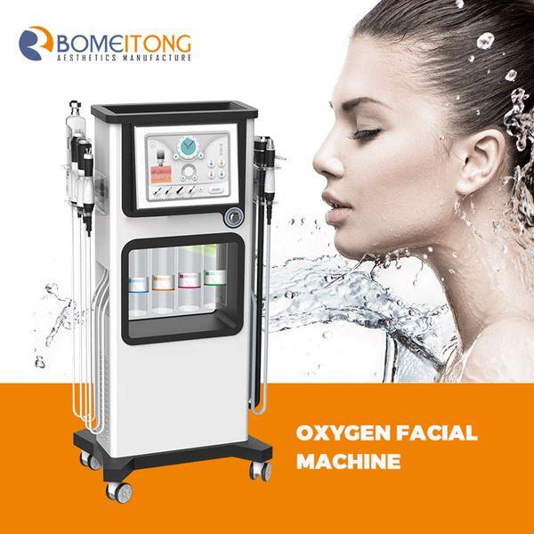 Envoi gratuit 7 en 1 hydro dermabrasion Microdermabrasion hydra machine de nettoyage de la peau Oxygen Hydro Peeling Facial Machine