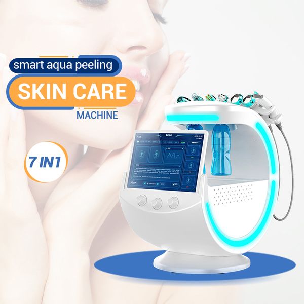 Livraison gratuite Microdermabrasion peau bleu glace nettoyage en profondeur hydra dermabrasion machine de rajeunissement de la peau 1 an de garantie personnalisation du logo