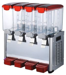 Kolice comercial 4*9L tanque función de frío caliente dispensador de jugo de cocina bebidas congeladas fruta hielo máquina dispensadora de bebidas