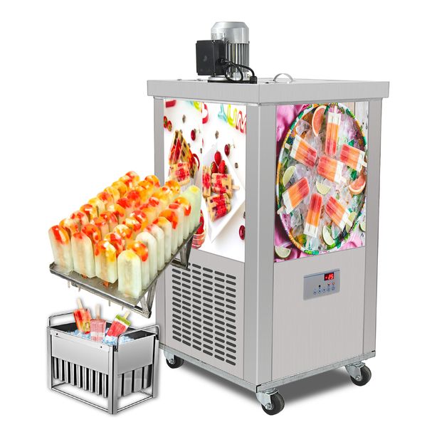 Livraison gratuite à la porte US UE EU Commercial Ice Popsicle Machine Barres de glace Maker / Ice Lolly Pop Candy Machine