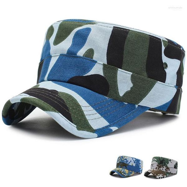 Taille libre hommes et femmes casquettes mode Cadet militaire Design Unique Vintage casquette plate 30MY22 chapeaux à large bord Elob22