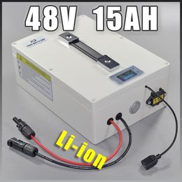 Batterie de vélo électrique haute puissance 1000W 48 V 15AH au Lithium e-bike 48 volts avec chargeur 3A BMS 2A