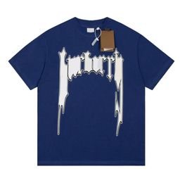 Gratis transport van hoogwaardige katoenen T-shirts zomer, 23, Europese en Amerikaanse T-shirt mode met korte mouwen en casual gedrukte PM197