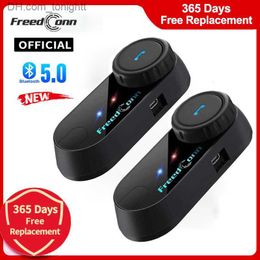 FreedConn motocicleta Bluetooth casco auriculares Moto1000M intercomunicador inalámbrico FM Radio moto auriculares interfono Q230830