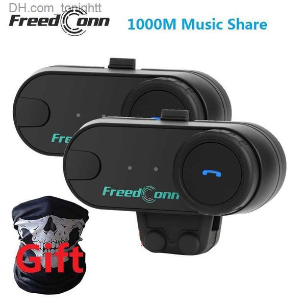 FreedConn TCOM VB Casco de motocicleta Intercomunicador Bluetooth 5.0 Auriculares Auriculares FM Moto Interfono Casco Comunicador Altavoz Regalo Q230830