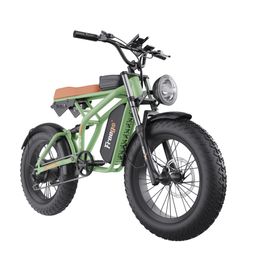 Freego Fat Tire elektrische fiets 20 '' 1400 W off-road e-fiets met 48 V 22,5 Ah verwijderbare batterij 45 mijl maximale snelheid elektrische fietsen Stedelijke elektrische fiets