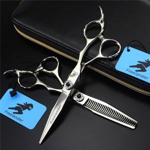 Hair Scissors Freelander Merk 6 inch Professionele Kappers Scherpe Blade Salon Uitrusting Kapper Snijgereedschap