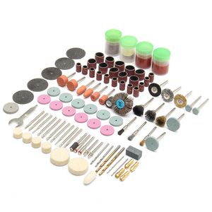 Freeshiping 142Pcs/lot Electric Grinder Rotary Tool Accessory Bit Set for Dremel Grinding Sanding Polishing Disc Wheel Tip Cutter Drill Disc