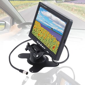 Freeshiping 7 pulgadas TFT LCD Pantalla a color Monitor de coche para CCTV que invierte la cámara de respaldo 12V VAN Monitor de seguridad pantalla + control remoto