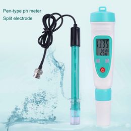 Freesshipping PH METER PH-220W PH Tester Draagbaar 0-14 Pen Type Precision Instrument met PH Buffer Power