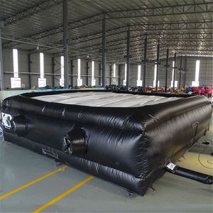 Trampolines de seguridad de estilo libre, bolsa de aire de aterrizaje acrobático, trampolín, globo, bolsa de aire inflable con gorila al aire libre ignífuga, almohada de salto para eventos de carreras de bicicletas