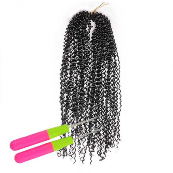 Freetress Deep Wave tressage cheveux 18 pouces Freetress cheveux avec armure d'eau synthétique bouclés en pré torsion libre Tress vague d'eau cheveux en vrac