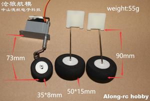 Freewing F-8E 64mm EDF Jet avion pièce de rechange-train d'atterrissage avec Servo pour avion RC bricolage modèles passe-temps EDF avion jouets partie
