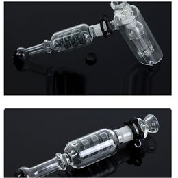 Congelable Glycérine Bobine Hamar Bubbler Double Chambre Combiné Fumer Pipes Black Tree Perc Bubblers conduites d'eau