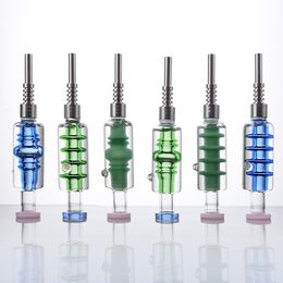 Glicerina congelable NC Nector Colector Accesorios para fumar Junta de 14 mm Mini cachimbas Bong de vidrio Aceite Dab Rigs Tubería de agua