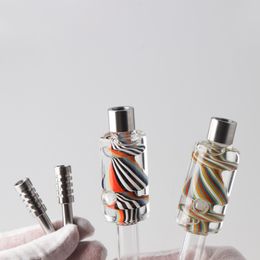 Freeze Glycerin Dab Pease con colector de puntas de acero inoxidable - 8.5 " / colores varían accesorios para fumar